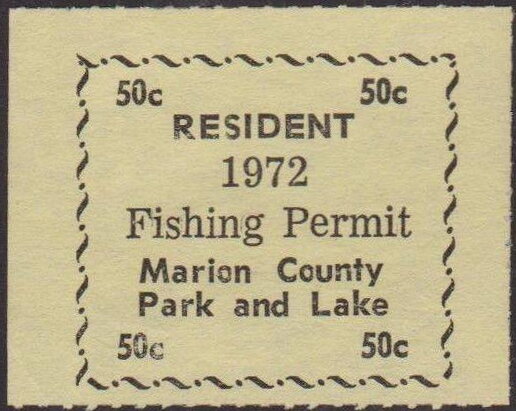 Resident Fishing Permit Marion County Park and Lake
