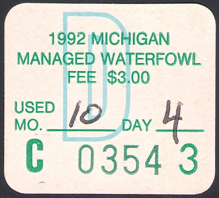 Managed Waterfowl Fee