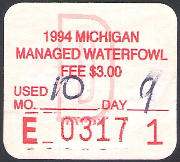 Managed Waterfowl Fee