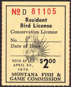 Stamp, Greater sage-grouse (Centrocercus urophasianus), Montana (MT),  , Animals (Fauna), Birds, Hunting
