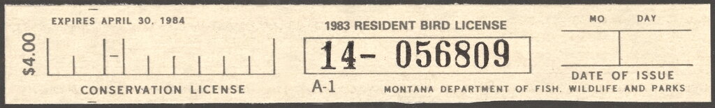 Resident Bird License