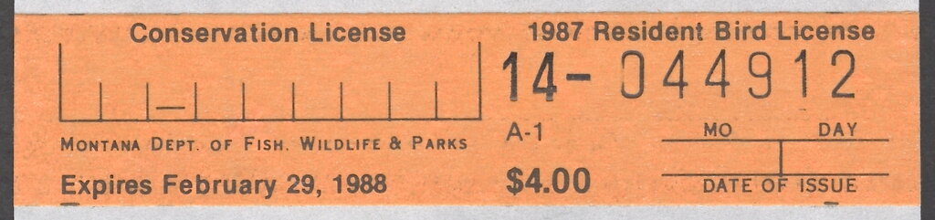 Resident Bird License