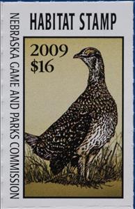 Stamp, Grouse, Nebraska (NE),  , Animals (Fauna), Birds, Hunting