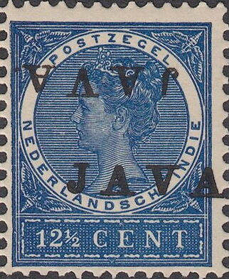 Queen Wilhelmina (Overprinted `Java`)