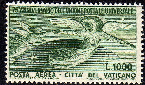 Stamp, U.P.U., Vatican City,  , Postal Services, Postal Unions, UPU