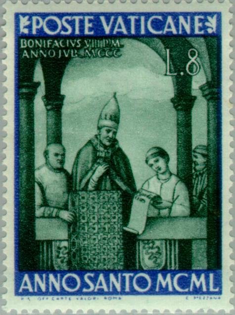 Boniface VIII announces the first Holy Year