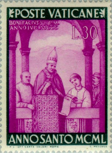 Boniface VIII announces the first Holy Year
