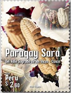 Stamp, Giant Kernel Maize, Peru,  , Vegetables