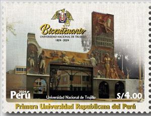 Stamp, University of Trujillo, Bicentenary, Peru,  , Universities