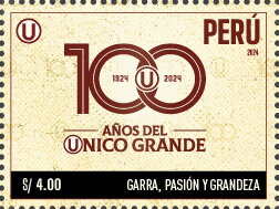 Stamp, University Sports Club, Centenary, Peru,  , Sports Clubs
