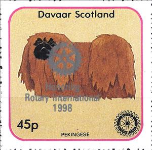 Stamp, Dogs - Honoring Rotary International, Scotland, Davaar Island,  , Animals (Fauna), Dogs, Mammals