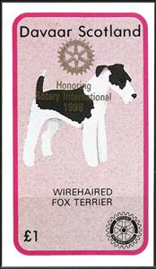 Souvenir Sheet, Dogs - Honoring Rotary International, Scotland, Davaar Island,  , Animals (Fauna), Dogs, Mammals
