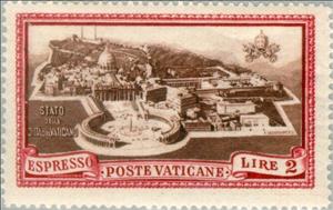 Stamp, Vatican City, Vatican City,  , Buildings