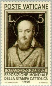 Stamp, St. Francis de Sales, Vatican City,  , Special Occasions, Saints