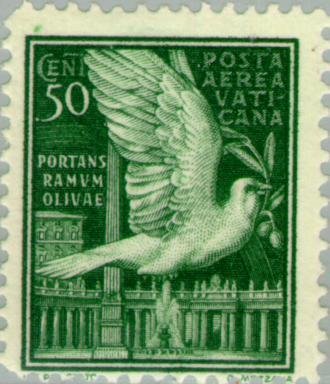 Dove with olive branch