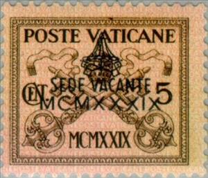 Stamp, Papal coat of arms, Vatican City,  , Special Occasions, Coats of Arms