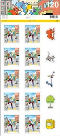 Full Pane, Globine in the City, Switzerland,  , Animals (Fauna), Birds, Cats, Comics, Dogs, Squirrels