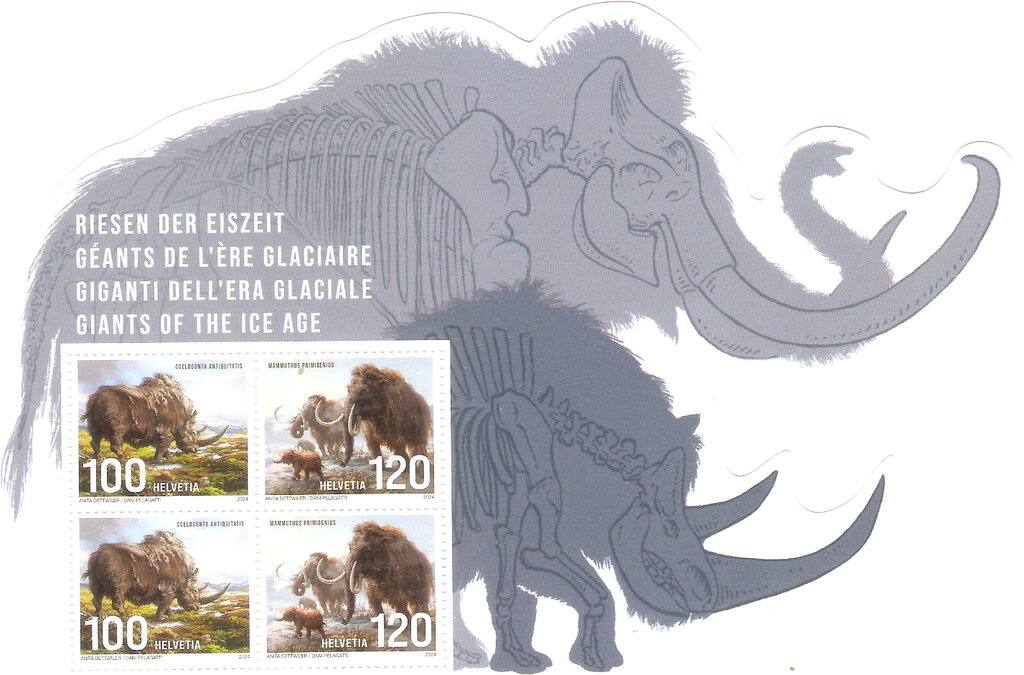Woolly Rhinoceros and Woolly Mammoth