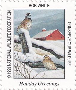Stamp, Bob white, United States of America,  , Birds