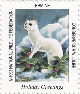 Stamp, Ermine, United States of America,  , Animals (Fauna), Weasels