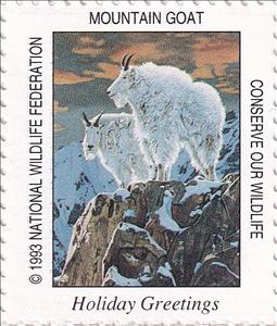Stamp, Mountain goat, United States of America,  , Animals (Fauna), Goats, Mountains