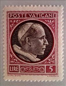 Stamp, Pope Pius XII, Vatican City,  , Popes