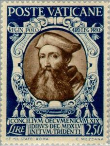 Stamp, Cardinal R.Pole, Vatican City,  , Famous People, Commemoration