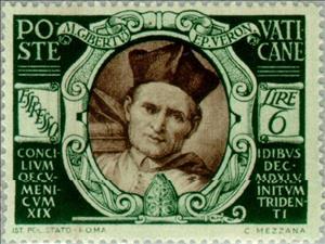 Stamp, Cardinal M.Giberti, Vatican City,  , Famous People, Commemoration, Clergy