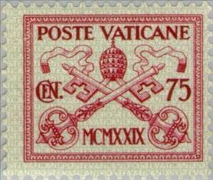 Stamp, Papal coat of arms, Vatican City,  , Coats of Arms