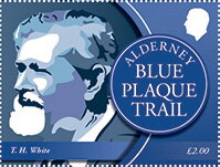 Stamp, TH White, Author, Alderney,  , Famous People