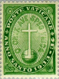 Stamp, The cross on globe, Vatican City,  , Special Occasions, Holy Year