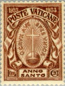 Stamp, The cross on globe, Vatican City,  , Special Occasions, Holy Year