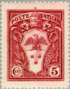 Stamp, Coat of arms of Pius XI, Vatican City,  , Coats of Arms