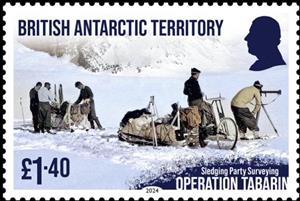 Stamp, Sledging Party Surveying, British Antarctic Territory (BAT),  , Science