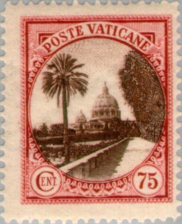 St. Peter's Church seen from the gardens of the Vatican