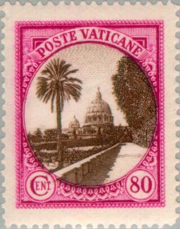 St. Peter's Church seen from the gardens of the Vatican