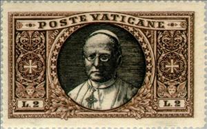 Stamp, Pope Pius XI, Vatican City,  , Popes