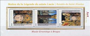 Mini Sheet, Paintings - Master of the Legend of Saint Lucy, Burundi,  , Paintings, Saints