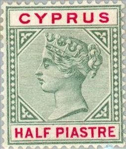 Stamp, Queen Victoria, Cyprus,  , Heads of State, Queens