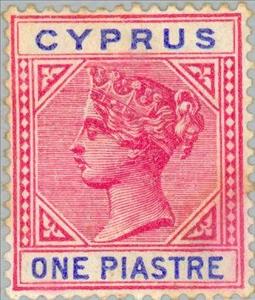 Stamp, Queen Victoria, Cyprus,  , Heads of State, Queens