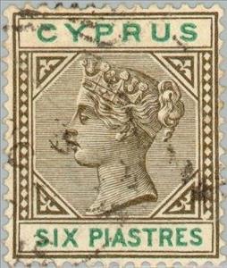 Stamp, Queen Victoria, Cyprus,  , Heads of State, Queens