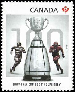 Stamp, 100th Grey Cup Game, Canada,  , American Football, Sports, Trophies