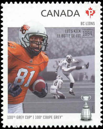 BC Lions. Lui’s Kick (1994) 82nd Grey Cup
