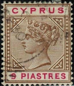 Stamp, Queen Victoria, Cyprus,  , Heads of State, Queens