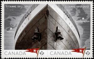 Se-tenant, Titanic, Canada,  , Maps, Passenger-ships, Ships, Shipwrecks