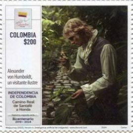 Stamp, Alexander von Humboldt, Colombia,  , Explorers, National / Independence Days, Roads