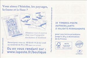 Booklet, Booklet of 20 red letters 20gr, France,  , Women