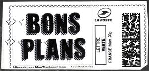 Stamp, Bons Plans, France,  , Letters (Alphabet)