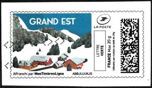 Stamp, Grand Est Mountain Village, France,  , Landscapes, Mountains, Townscapes / City Views