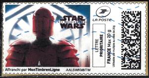 Stamp, Guardia Pretoriana 2, France,  , Military Forces, Movies, Science Fiction, Star Wars